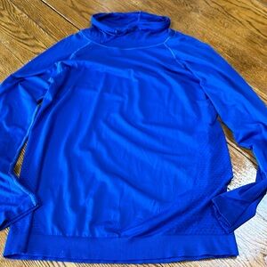 Champion men’s cowl neck bright blue pullover.  Size XXL. Good condition